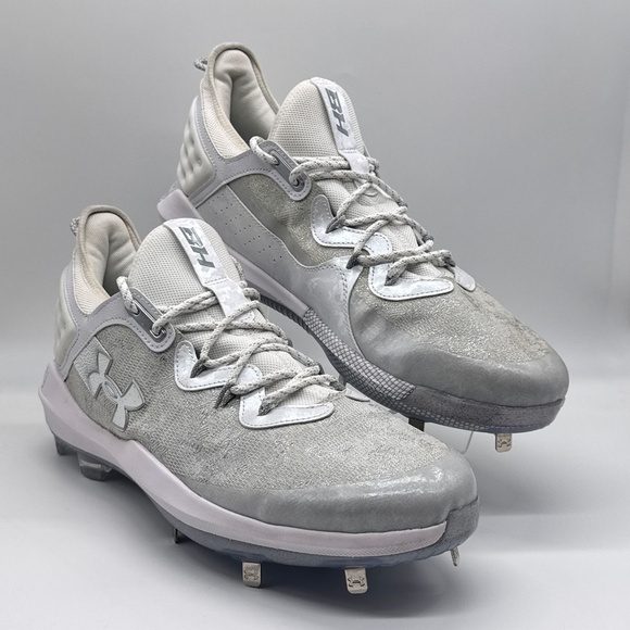 Under Armour Baseball Cleats Harper 8 Elite Gray White Men’s Size 16 New main image 6